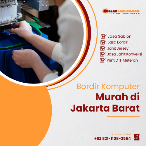 Bordir komputer murah di Jakarta Barat
