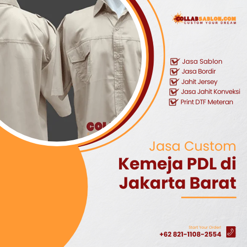 Jasa custom kemeja PDL di Jakarta Barat