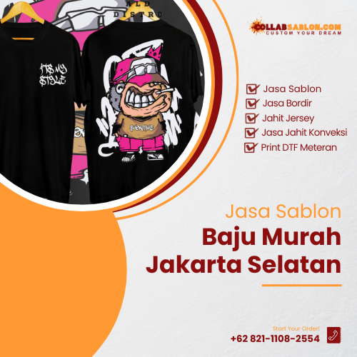 Jasa sablon baju murah Jakarta Selatan