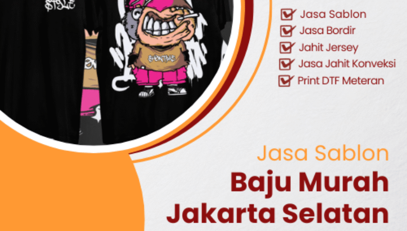 Jasa sablon baju murah Jakarta Selatan