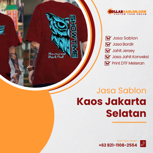 Jasa sablon kaos Jakarta Selatan