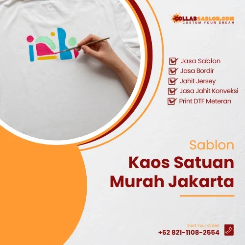 Sablon kaos satuan murah jakarta