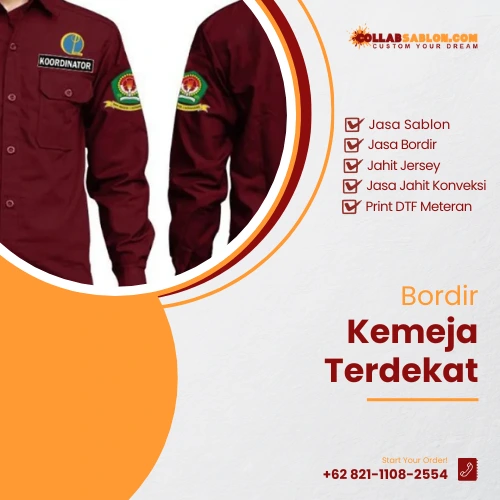 bordir kemeja terdekat