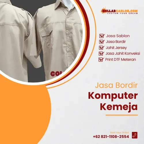 Jasa Bordir Komputer Kemeja