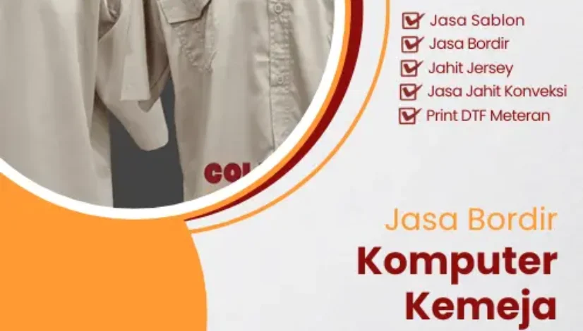 Jasa Bordir Komputer Kemeja