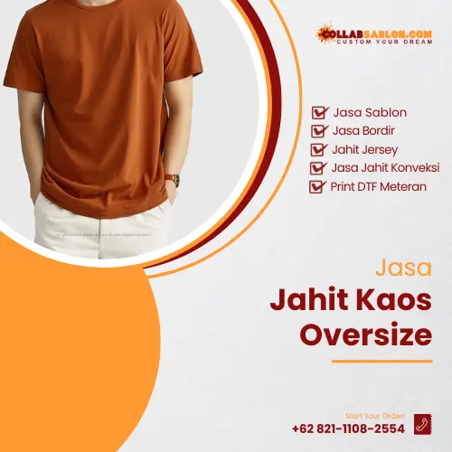 Jasa Jahit Kaos Oversize