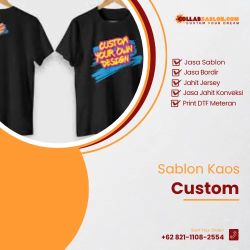 Sablon Kaos Custom