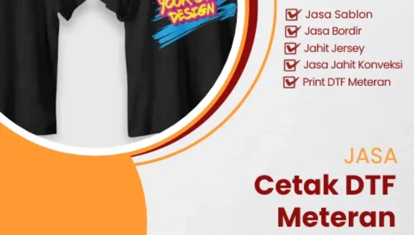 Jasa Cetak DTF Meteran