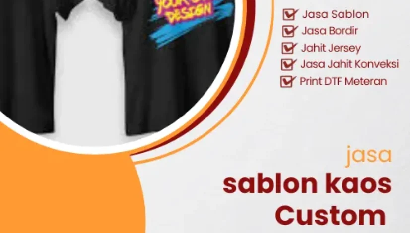 Jasa Sablon Kaos Custom