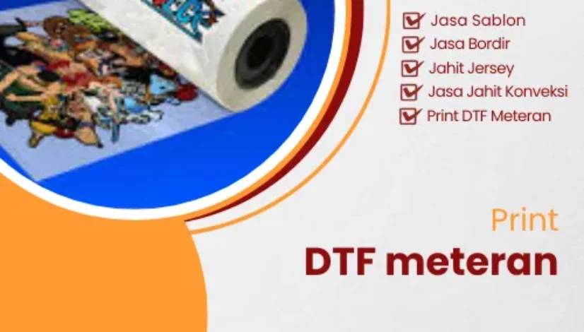 Print DTF meteran