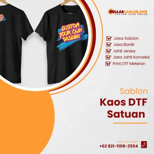 Sablon Kaos DTF Satuan