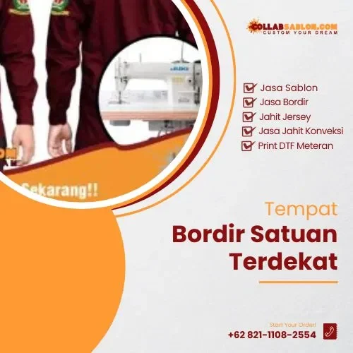 Tempat Bordir Satuan Terdekat