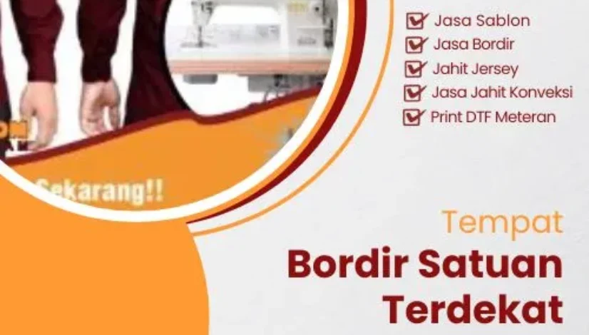 Tempat Bordir Satuan Terdekat