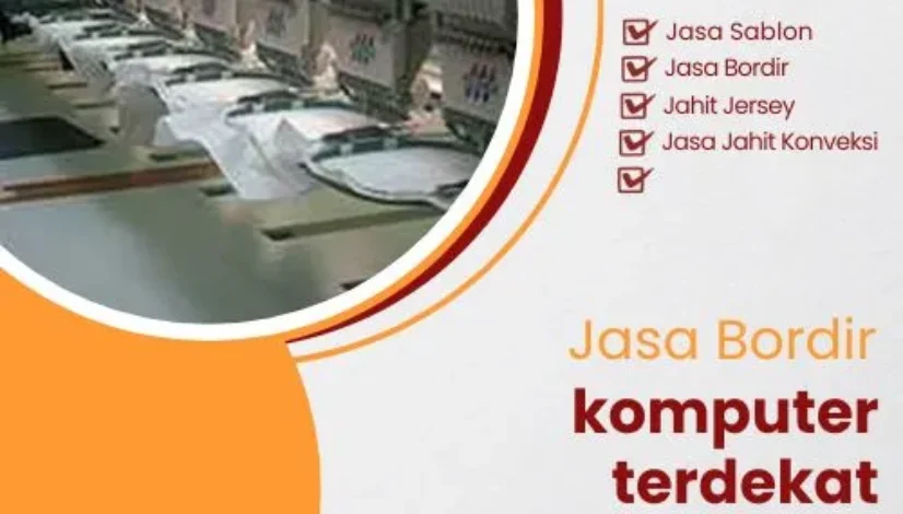 Jasa bordir komputer terdekat
