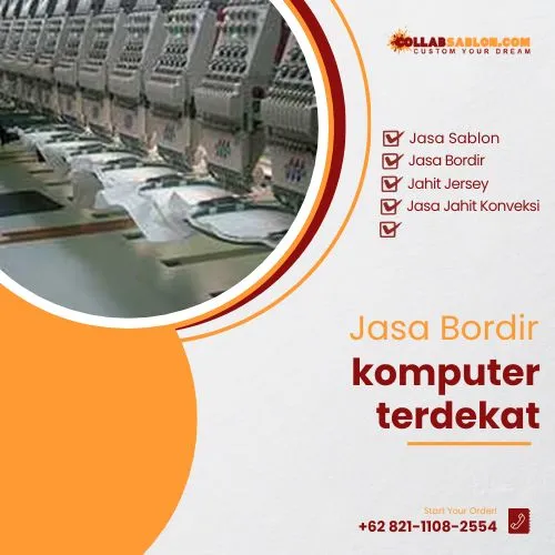 Jasa bordir komputer terdekat