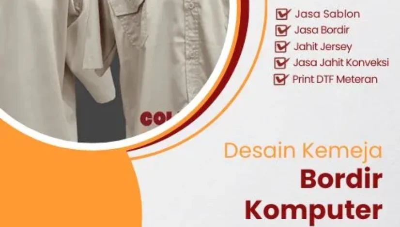 Desain Kemeja Bordir Komputer