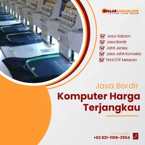 Jasa Bordir Komputer Harga Terjangkau
