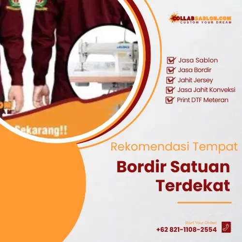 Rekomendasi Tempat Bordir Satuan Terdekat