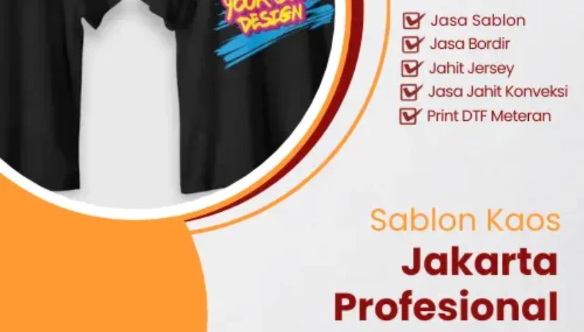 Sablon Kaos Jakarta Profesional