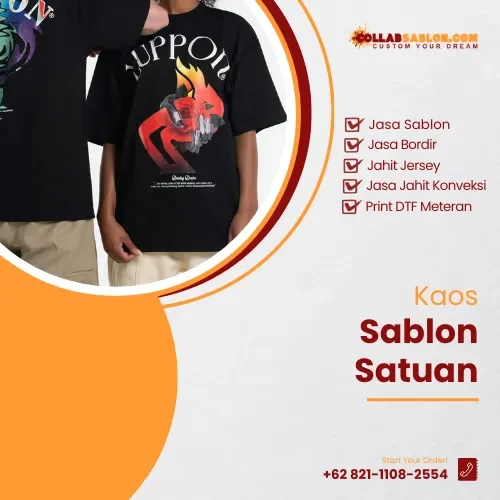 Kaos Sablon Satuan