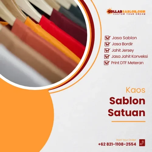 Kaos Sablon Satuan