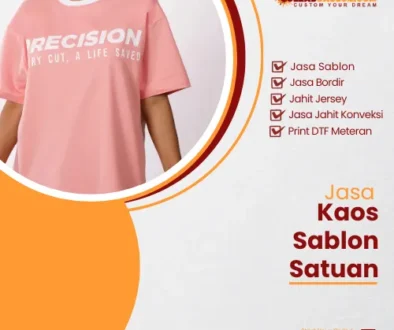 Jasa Kaos Sablon Satuan