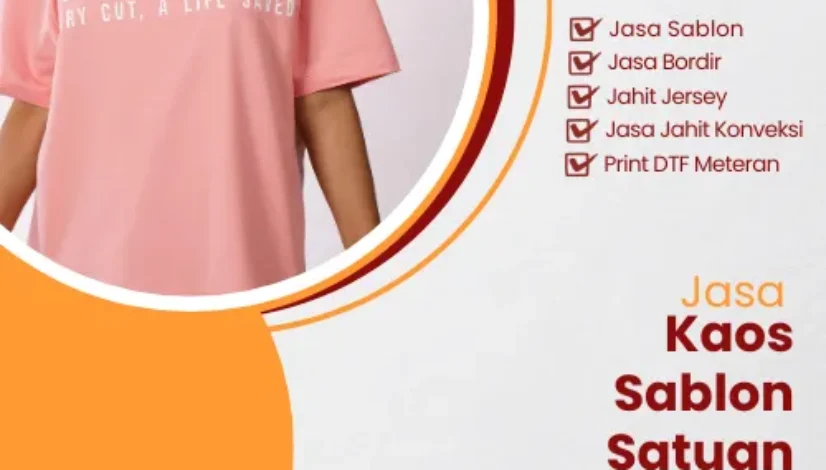 Jasa Kaos Sablon Satuan