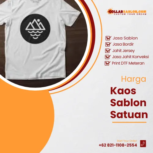 Harga Kaos Sablon Satuan